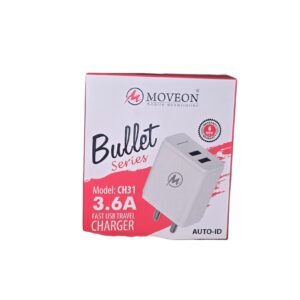 Moveon Bullet series 3.6A fast usb travel charger